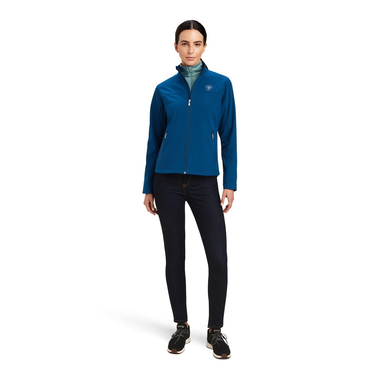 Ariat Women's New Team Softshell Jacket – Wind and Water Resistant Jacket