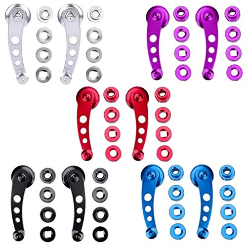 Image of Veemoon 1Set Aluminum Car Window Crank Handle Set Blue Replacement Winders for Manual Windows Includes Adapters Mounting Hardware Fits Vehicles