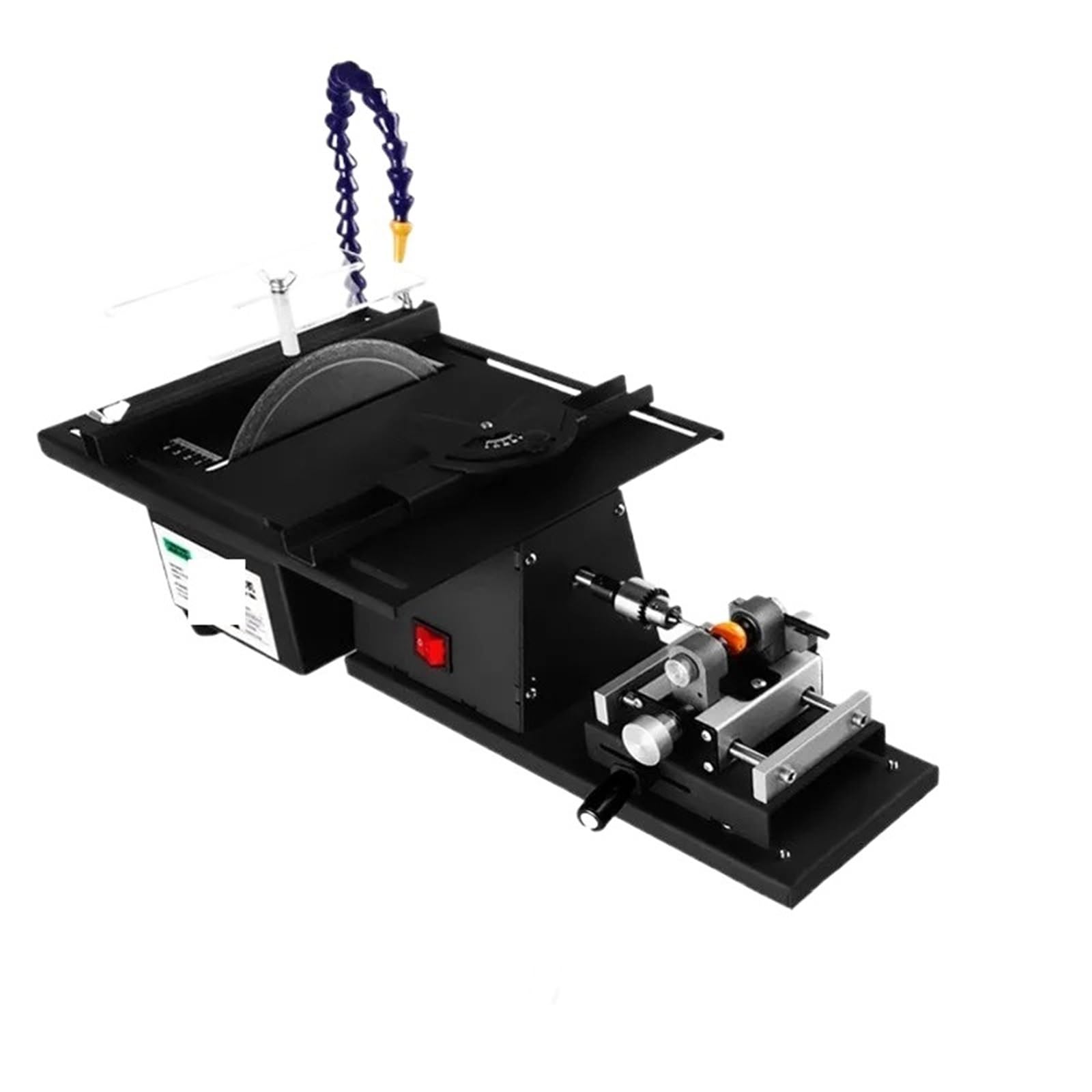 JVDDI 5 IN 1 Multifunctional Desktop Polishing Machine Jade Carving Grinding Cutting Machine Round Bead Punching Machine