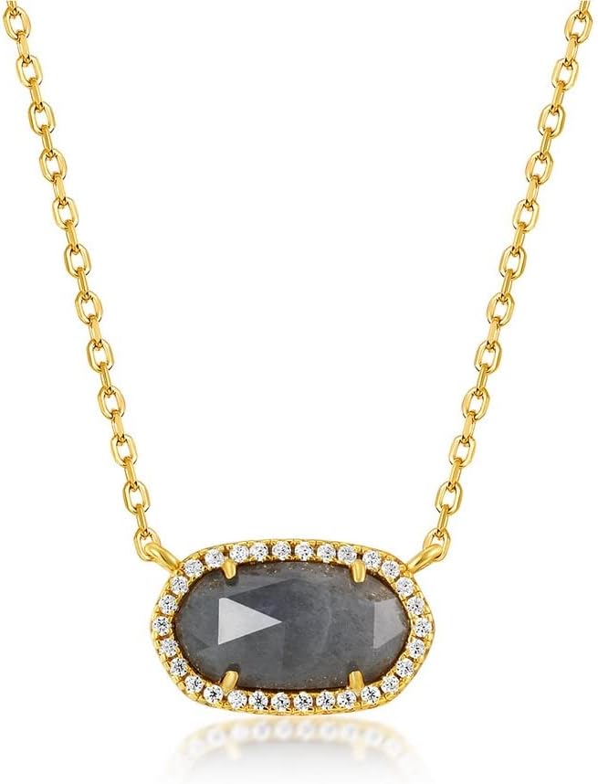 6 * 11mm necklace for women 45cm chain jewelry