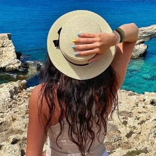 Hebterrka 24 Teiliges Boho Armband Haargummi Set,Boho Haarbänder Zopf Haarbänder,Pferdeschwanz Halter mit 6 Farben und 4 Stilvollen Designs für Damen