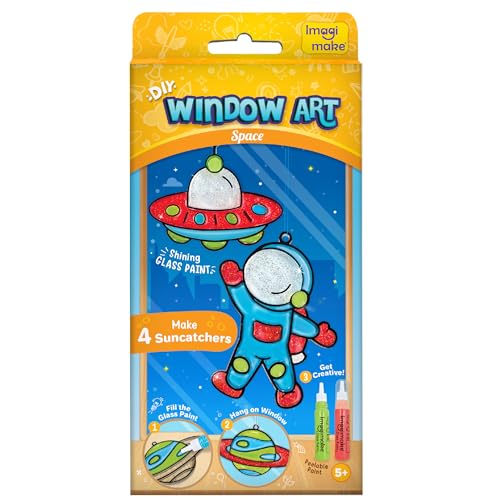 Image of Imagimake DIY Window Art Space | Glass Painting Kit | Art & Craft Kit for Boys | Birthday Return Gift for Kids 6-12, Multicolour