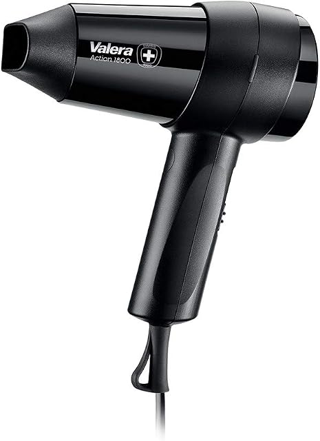 Valera Action 1800 1800 W Black Hair Dryer (Black, Hanging Loop, 1800 W, 86 mm, 177 mm, 235 mm