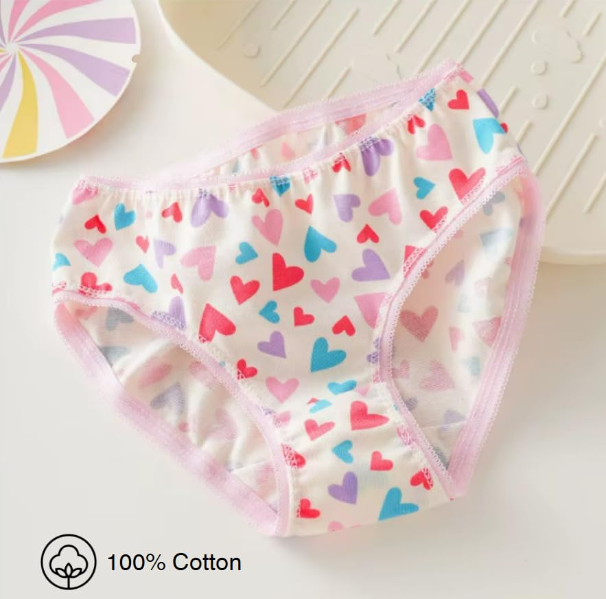 EVERYDAYWEAR Baby Girls' Cotton Brief's Toddler Soft Underwear 100% Cotton Underwear - Comfortable & Breathable (Pack of -12)3