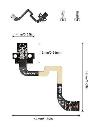 P1Sフィラメントセンサー、BambuLab P1S /P1P 3Dプリンター用ホールスイッチボード 3Dプリンターアクセサリー リボンFPCケーブル付き交換