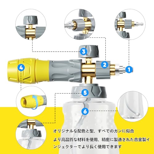 Akitsuba フォームガン ショートガン用 1/4クイックコネクター付き