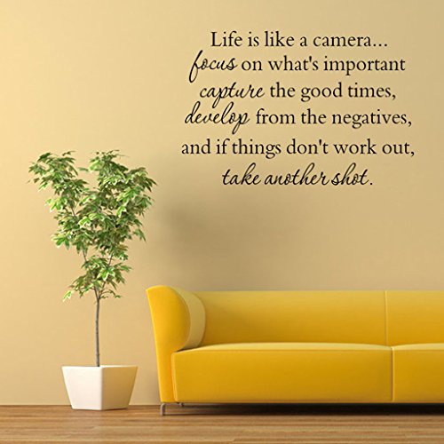 Hi-Shop Vinilo Decorativo Frase Cámara 22x14 in miniatura 3