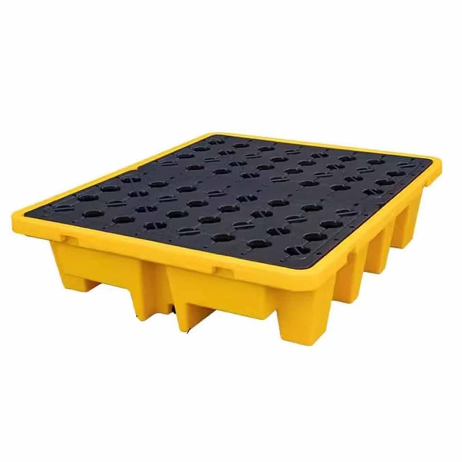 JKJZSALJ Heavy-Duty Spill Platform With Forklift Pockets - Stackable Modular Pallet, 8,000 Lbs Load Capacity, Leakproof Secondary Containment Solution,130x110x30cm