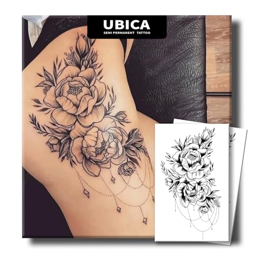 Tattoo Tech, 2 Sheets Large Semi Permanent Tattoo, Lasts 7-15 Day...