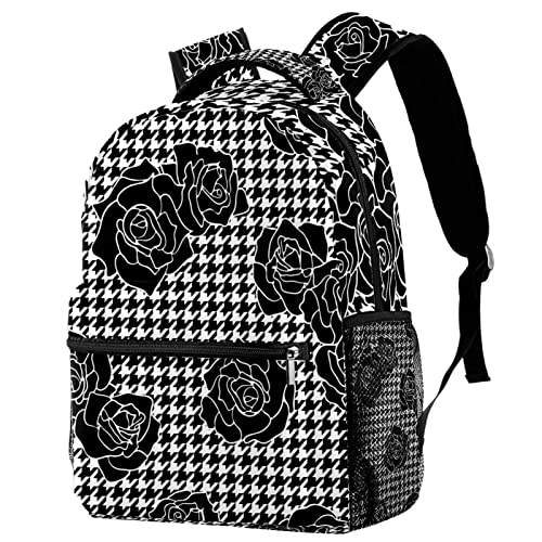 Sac à dos de voyage motif écossais rose porte-bouteille Campus ado