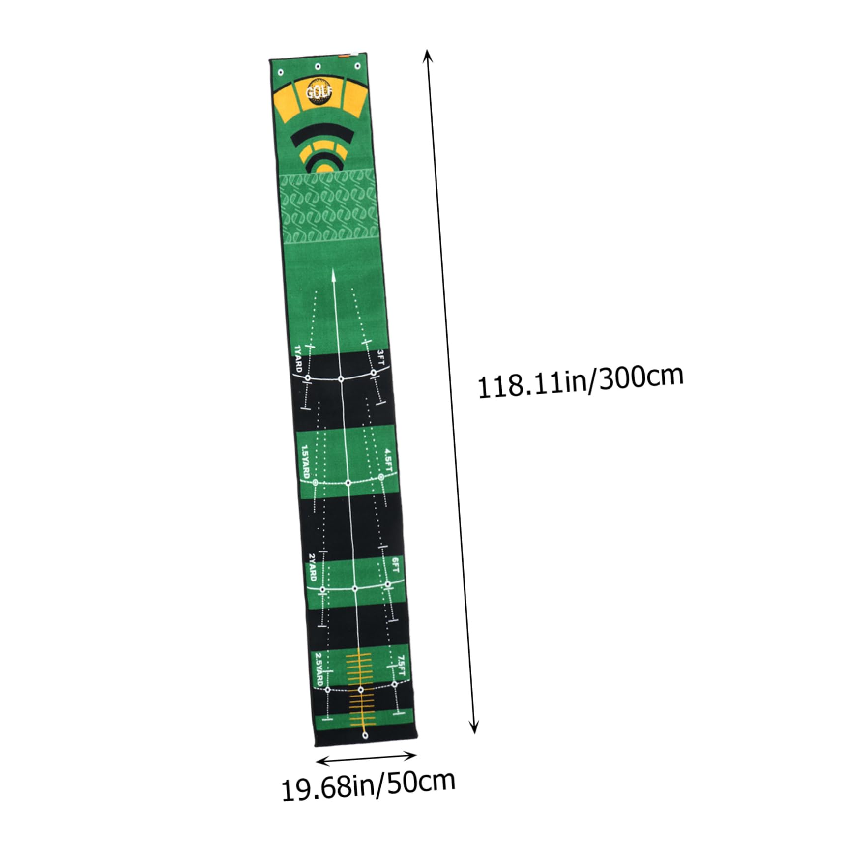 Toyvian Tapete De Práctica para Putter Alfombra De Golf Diseño Ergonómico Alta Resistencia y Duradera