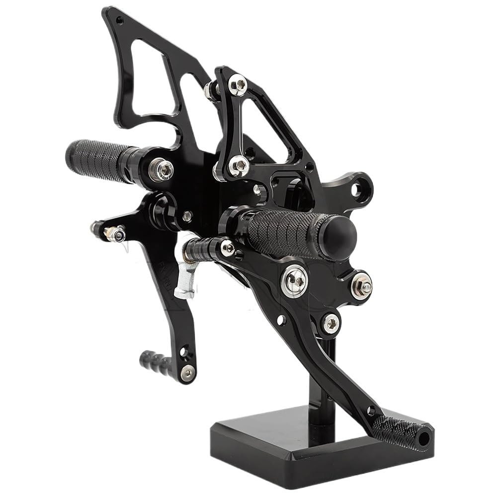 Repose-pieds arrière de moto MT25 plateforme extra large antidérapante - 5