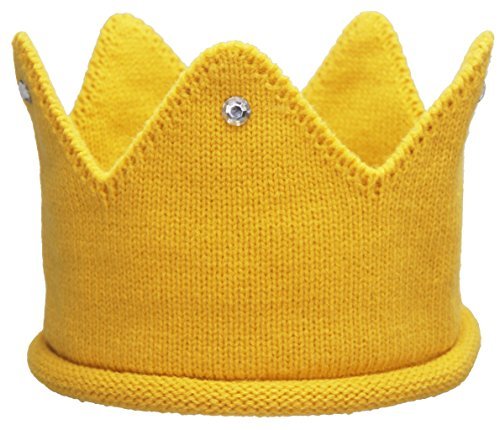 Baby Toddler Boys Girls Crown Warm Soft Birthday Knit Crochet Beanie Hat