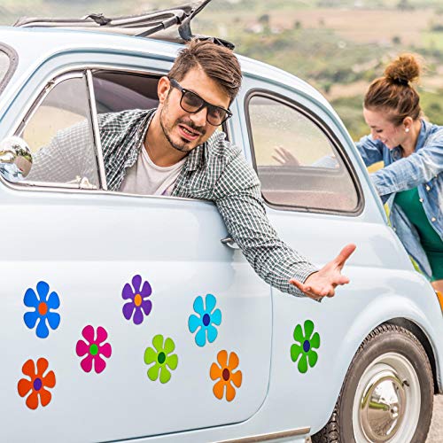 Décoration magnétique pour voiture fleurs multicolore 60x9,9cm - 7