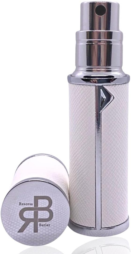 Parfum Verstuiver, UK Merk, Hervulbare & Travel Size Parfum Fles, Lekvrij, Bodem Pomp, Luxe Kleine Vrouwen en Mannen, 5ml (Ice White)