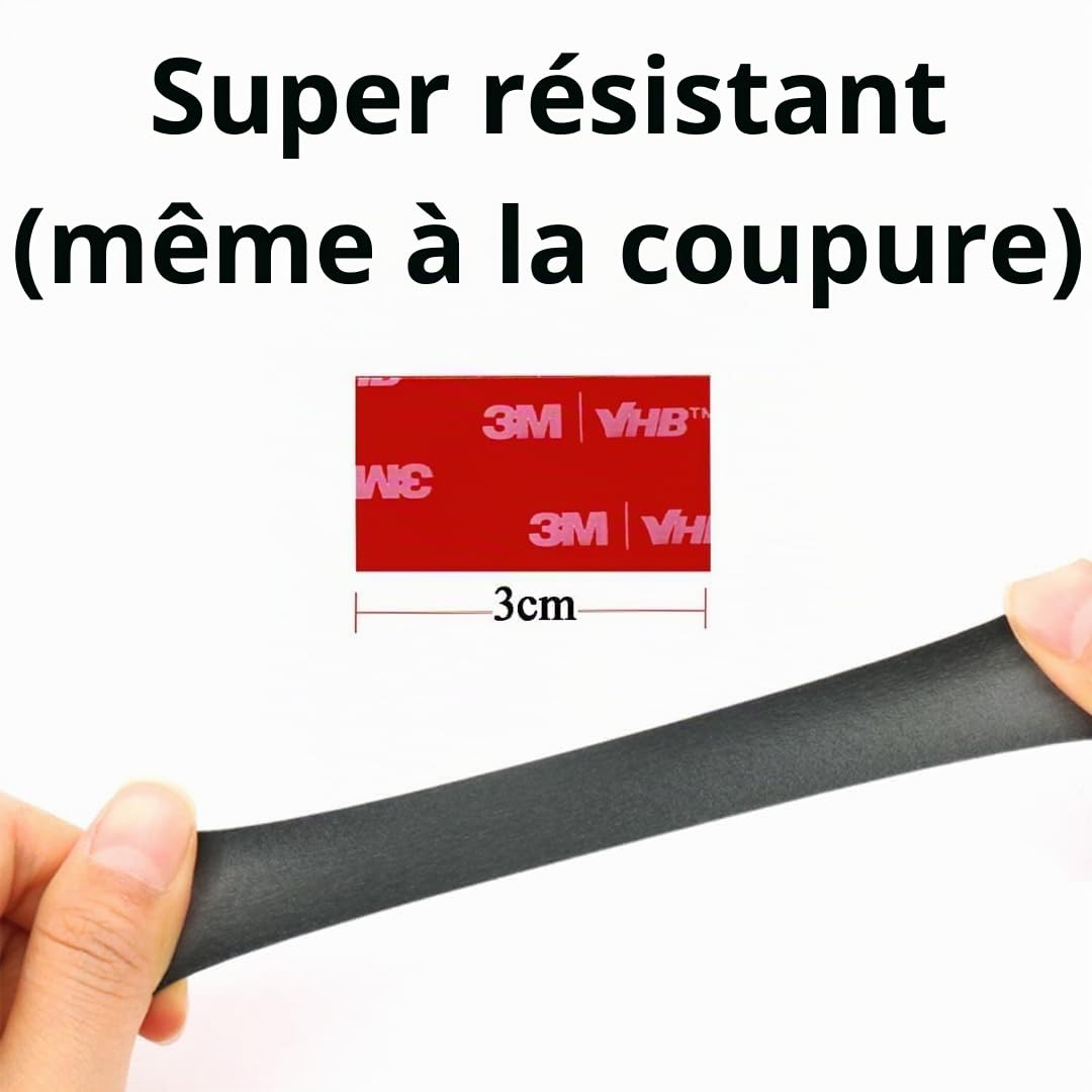 3M 5952 Ruban adhésif double face extra solide imperméable haute température 12 mm x 4,6 m
