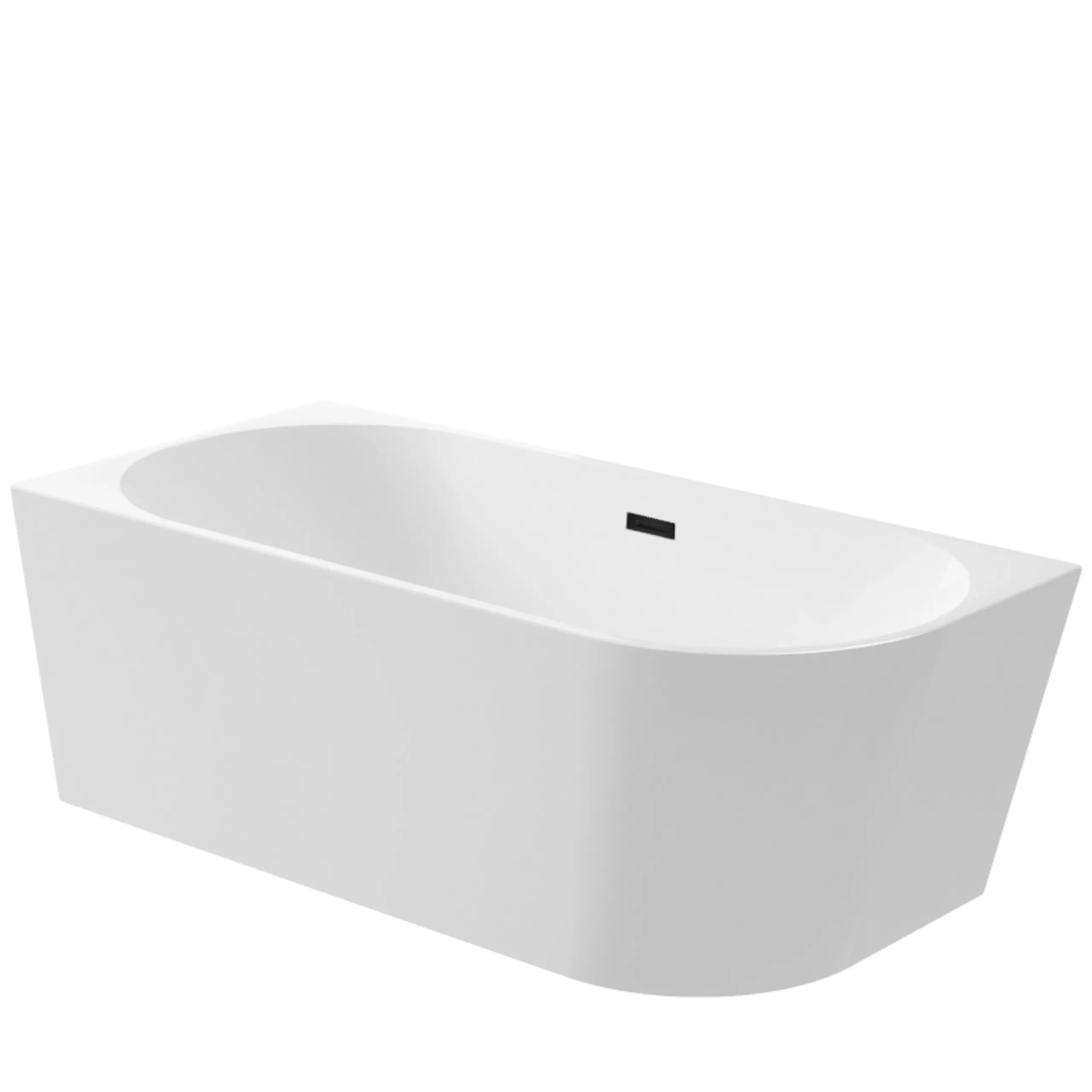 Vasca da bagno angolare autoportante AquaUno sinistra, 170 x 80 cm, bianco