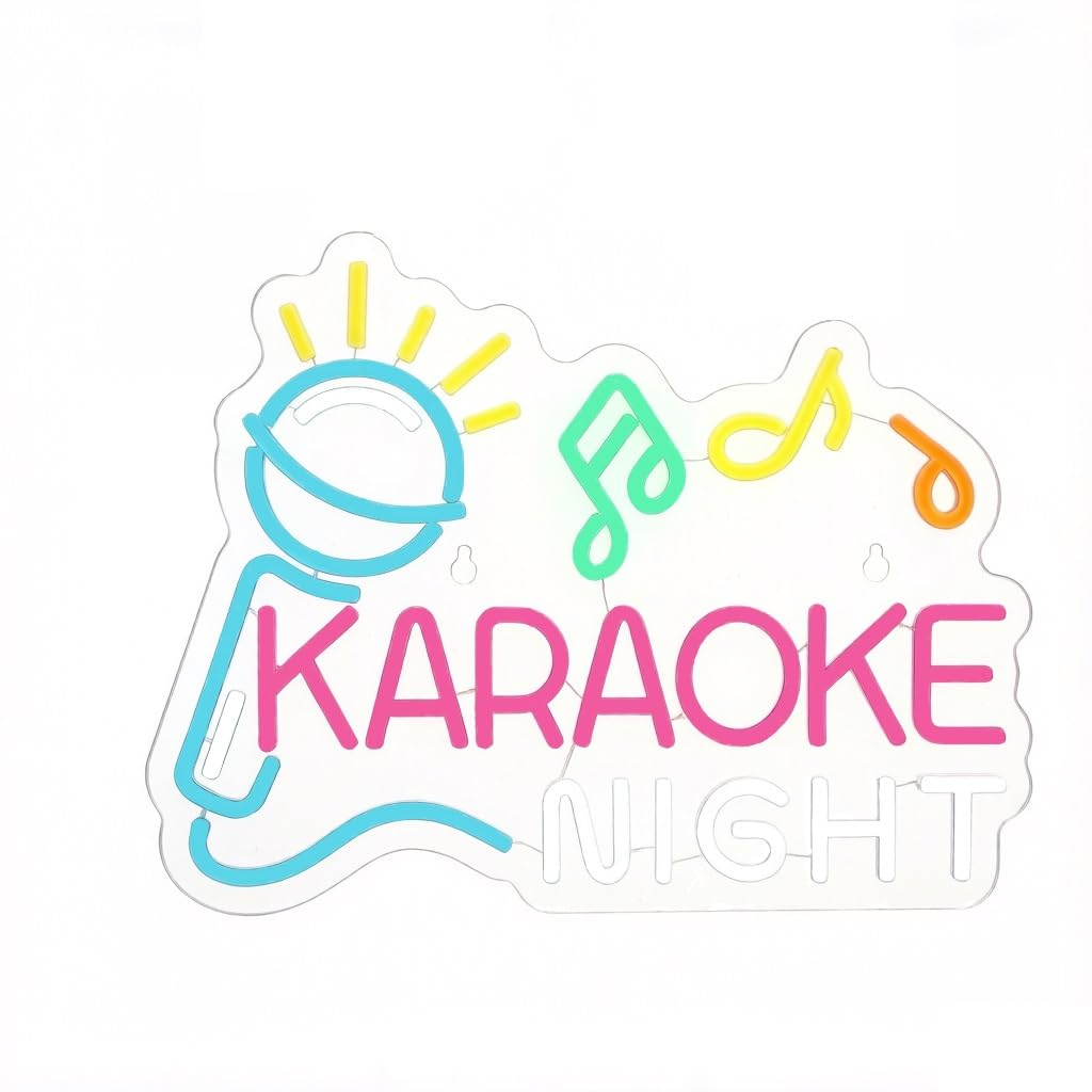 5V USB Dimmable Karaoke Neon Light for Bar, Party, Home Bar(5(42 * 32cm))