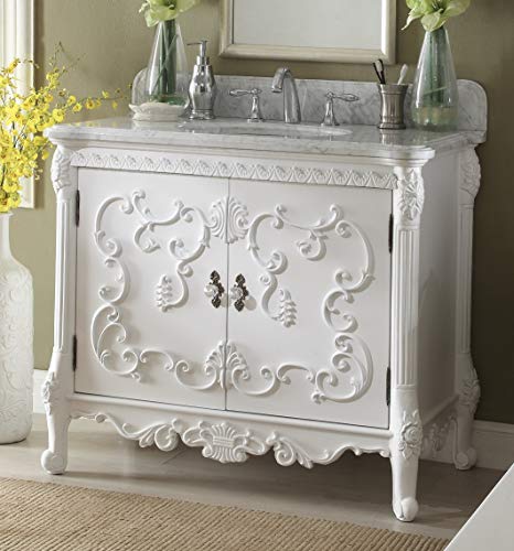 Bentoncollection40italiancararamarblebellissimobathroomsinkvanitymodeltm1091a Urban Country Home Decor Benton collection 40 italian carara marble bellissimo bathroom sink vanity model tm 1091a urban country home decor