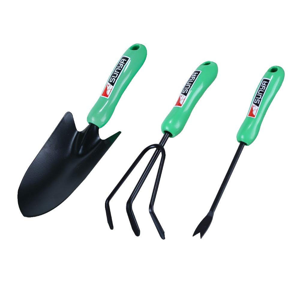 Kraft Seeds Sunya Tool Combo Pack of 3 Gardening Green Plastic Handle Weeder, Big Trowel and Cultivator – Heavy Garden Cultivating Tools for Garden Lovers (B08RWPP4RX) Amazon Price History, Amazon Price Tracker