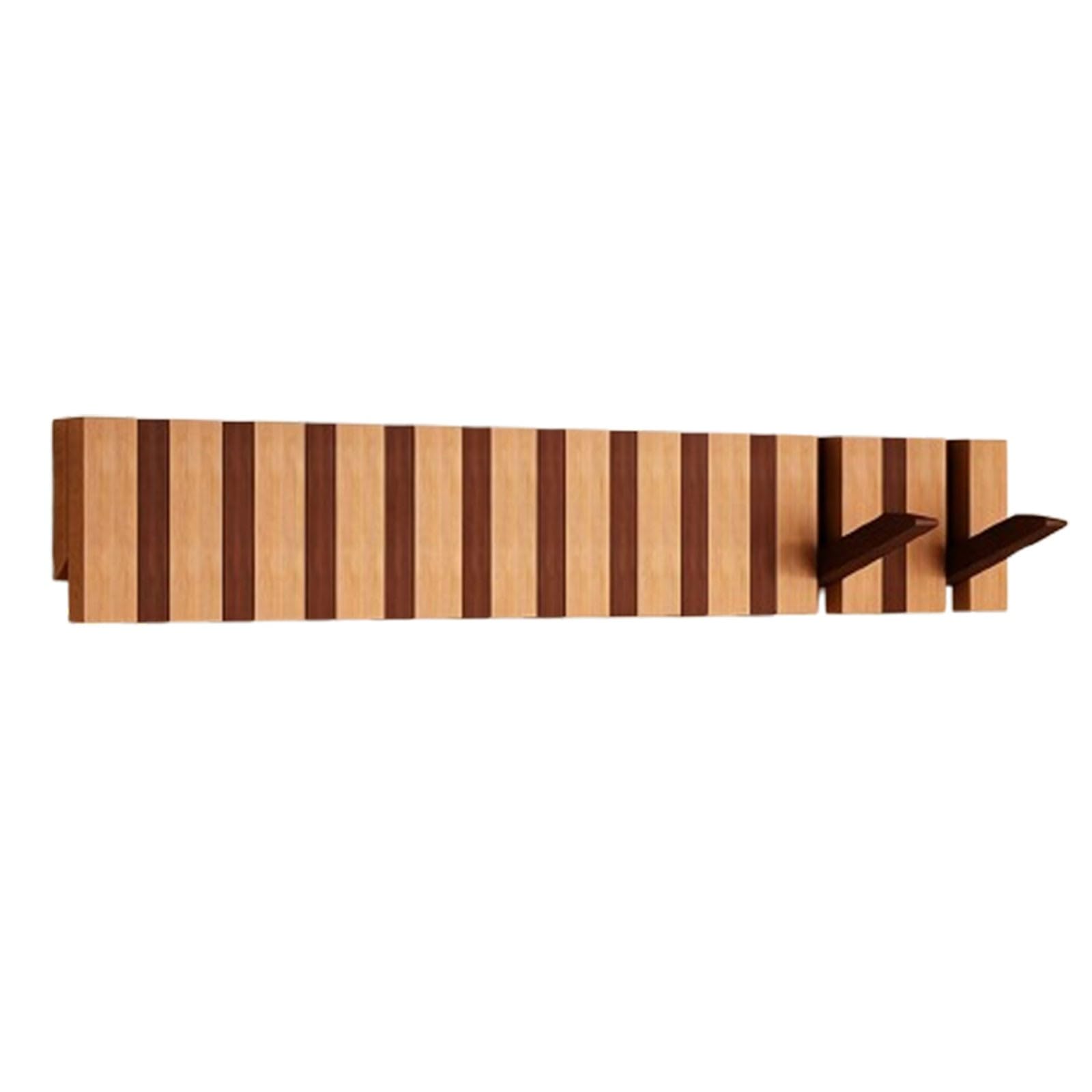Porte-Manteau Mural En Bois Avec Crochets Pour Touches Piano Gain De Place