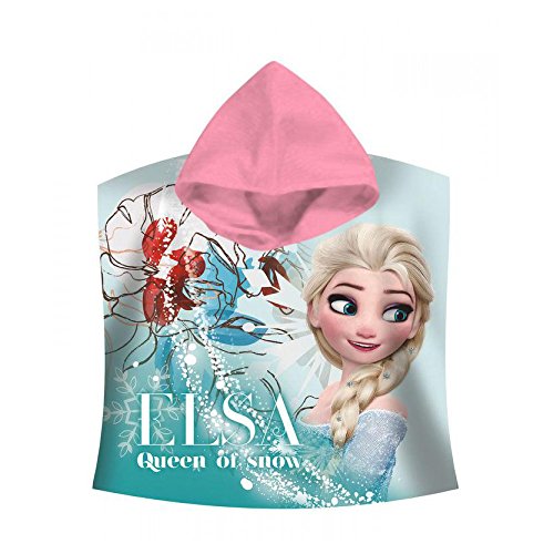 La Reine des Neiges Serviette Poncho 100% Coton 60 x 120 cm