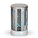 AROMAR Essential Ultrasonic Oil Diffuser Cool Mist humidifier & Aromatherapy -- Metallic Finish Diffusers for Essential Oils with Auto Shut-Off and 7 Colors LED for Any Space 100ml. -Silver Housing-