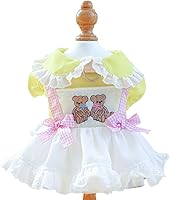 Vista 45 de Moda Vestido de Princesa de Chifón para Perro Dulce Cachorro para Perro EXTRAL Pequeño y Perro Pequeño Rosa M
