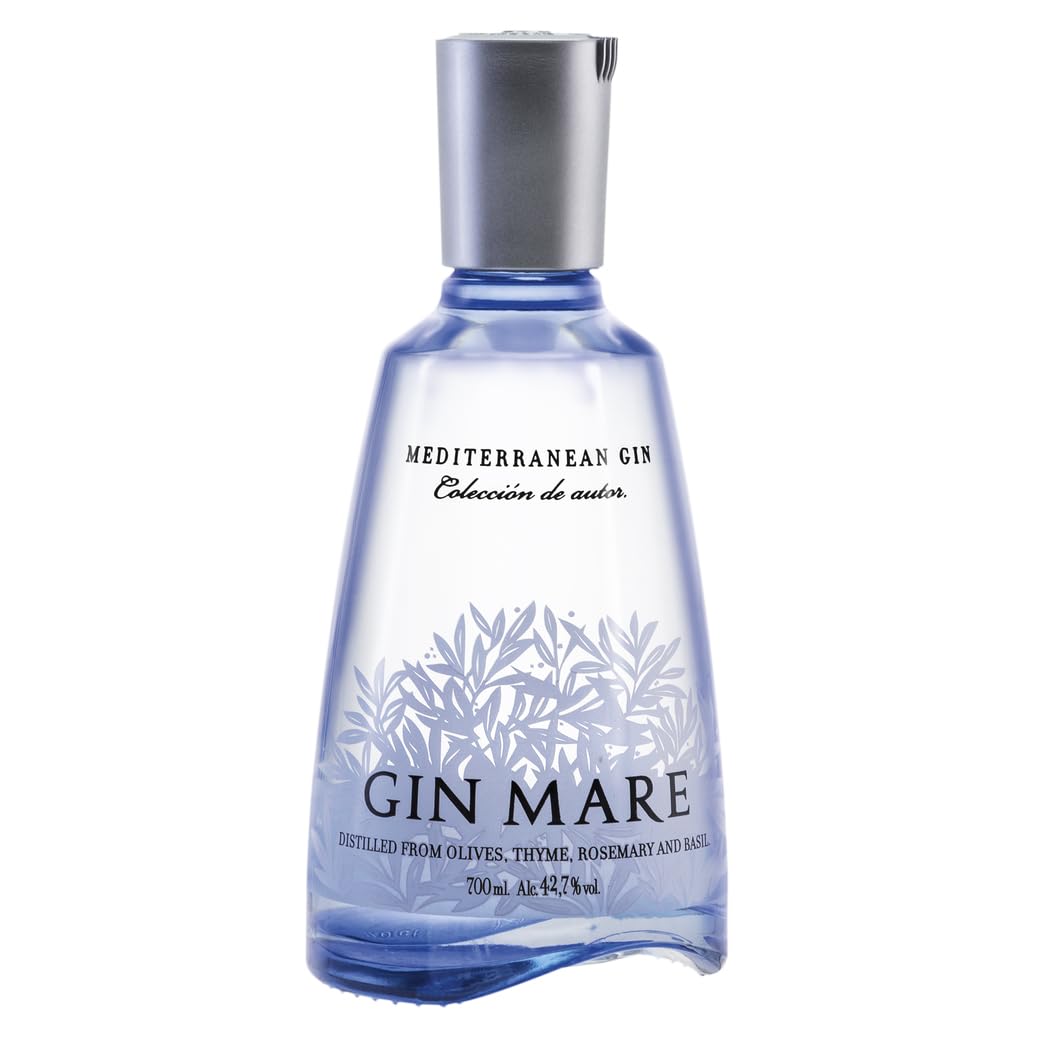 Gin Mare - Der mediterrane Gin - Premium Gin - Geschenkempfehlung- würzig-aromatisch inspiriert von der einzigartigen Geschmackswelt der Mittelmeerregion - 0.7L, 42.7% Vol