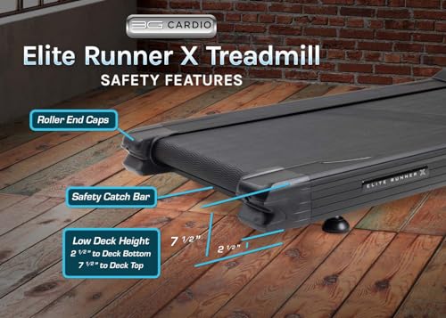 3G Cardio Elite Runner X Treadmill - Commercial Grade - FreeSync FTMS Bluetooth Connectivity - 4.0 HP - Large Ortho Flex Shock Suspension System Deck - Marathon Training - 400 lb Capacity - Image 5
