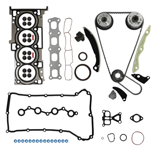 2.4L Engine Timing Chain Kit w/VVT Gear Sprocket & HGS167 Head Gasket Set Fit For Chrysler 200 Sebring Dodge Journey Avenger Caliber Jeep Compass Patriot 2.0L 2.4L 2007-2017 4884868AB 5047021AA