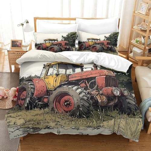 Housse de couette hypoallergénique et douce en microfibre résistante King 220x240cm - 3