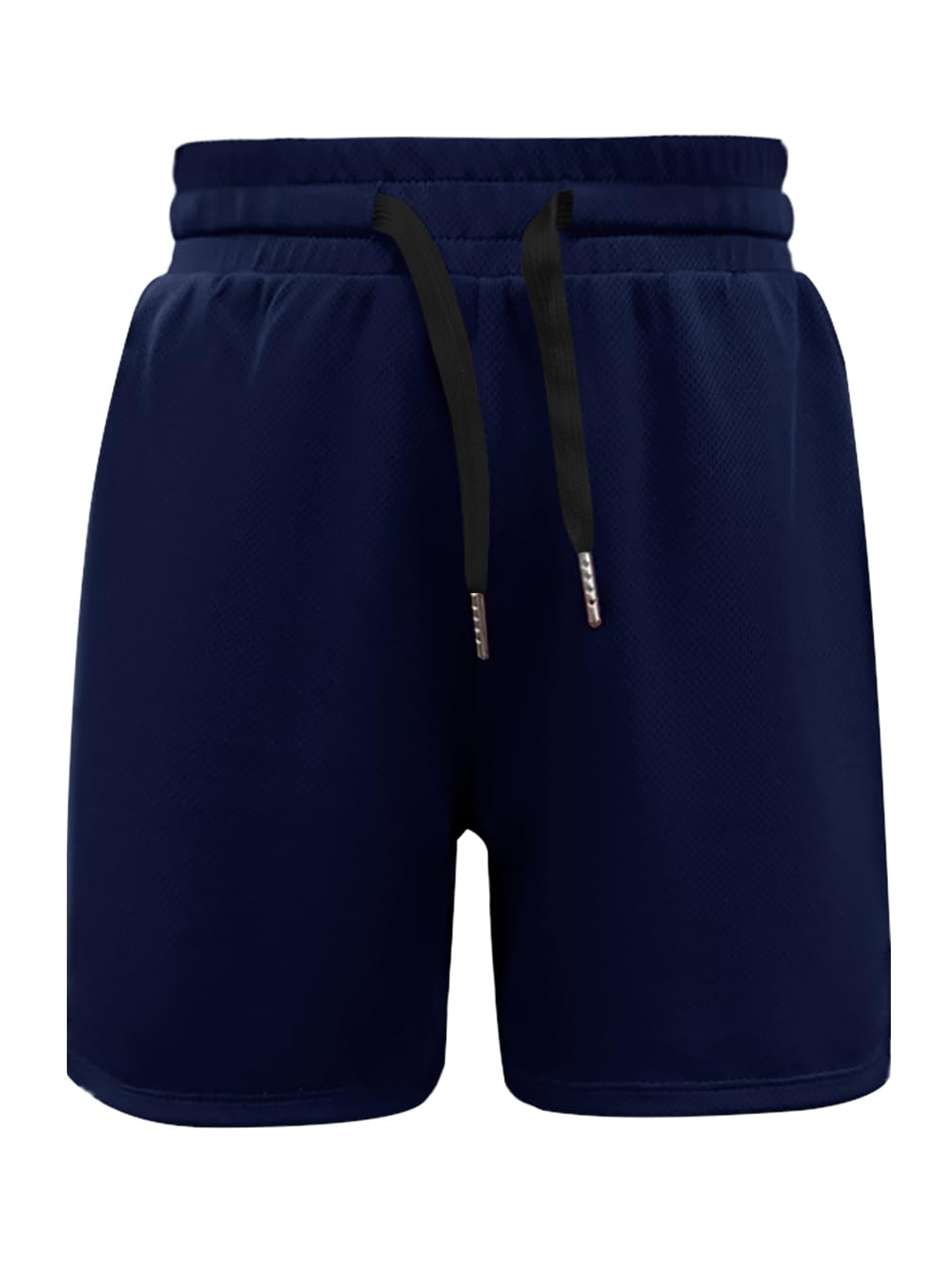 Haloumoning Pantalones cortos de verano para niño, pantalones cortos de deporte para niños, monocolor, secado rápido, ligeros, abertura lateral, pantalones de baloncesto con cintura elástica - 2