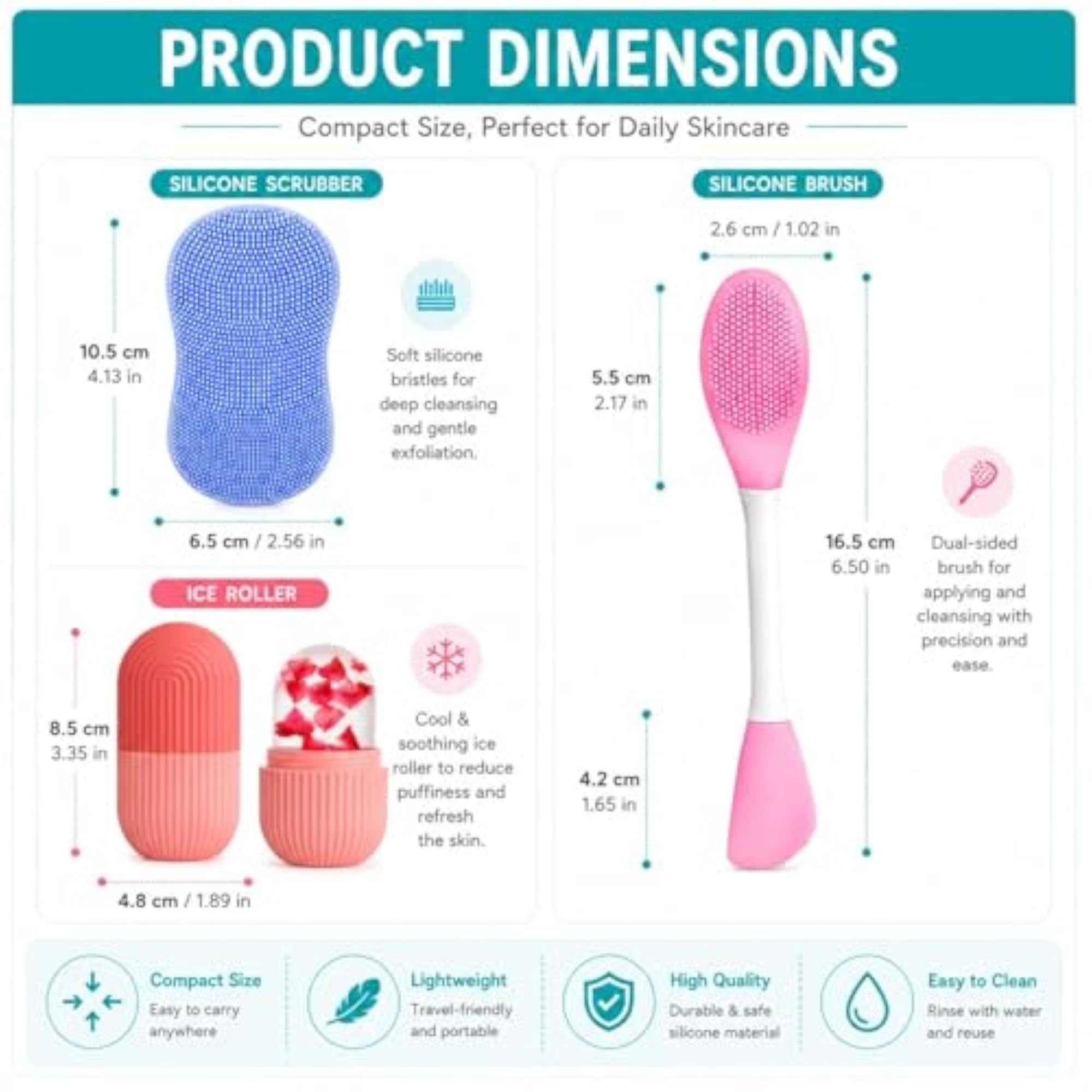Silicone Facial Cleansing & Skincare Tool Kit