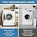 Washing Machine Mat Silicone Under/Top Washer and Dryer Drain Pan Drip Tray Floor Protector Non-Slip Flexible Soft Mat Waterproof 27
