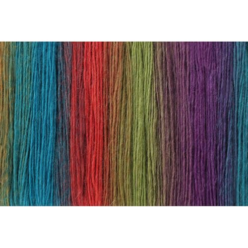 Image of NICEEC 3 Skeins 100% Rainbow Wool Yarn Soft Gradient, Self-Striping, Colorful Single Ply Yarn for Crochet & Knitting (Total 196ydsx3 /1.76ozx3) - 30#