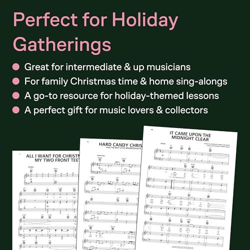 The Best Christmas Songs Ever | Piano/Vocal/Guitar Sheet Music Songbook | 75+ Holiday Favorites for Sing-Alongs and Performances | Christmas Music ... Students Teachers and Musicians (Best Ever) - Thumbnail 5