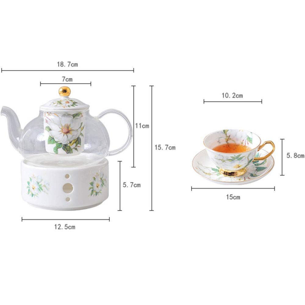 Amazon｜ティーセット 北欧フラワーティーカップセラミックティー