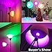 Wixann 9W Smart Wi-Fi Light Bulbs, Compatible with Alexa & Google Home Assistant Siri Shortcut (No Hub Required) A19, E26, 80W Equivalent Dimmable RGBCW Color Changing LED Bulb Decoration, 3 Pack
