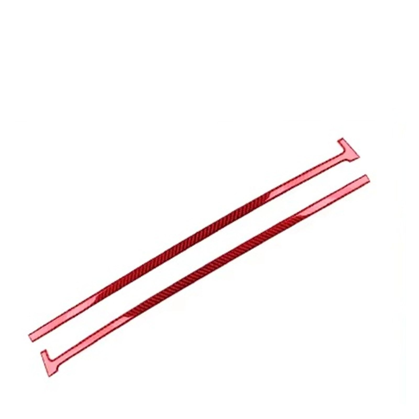 for Tesla for Model Y for Model3 2017-2022 Real Carbon Fiber Car Center for Dashboard Trim Strip Sticker Interior LHD Interior Trim Cover Panel(Carbon red)