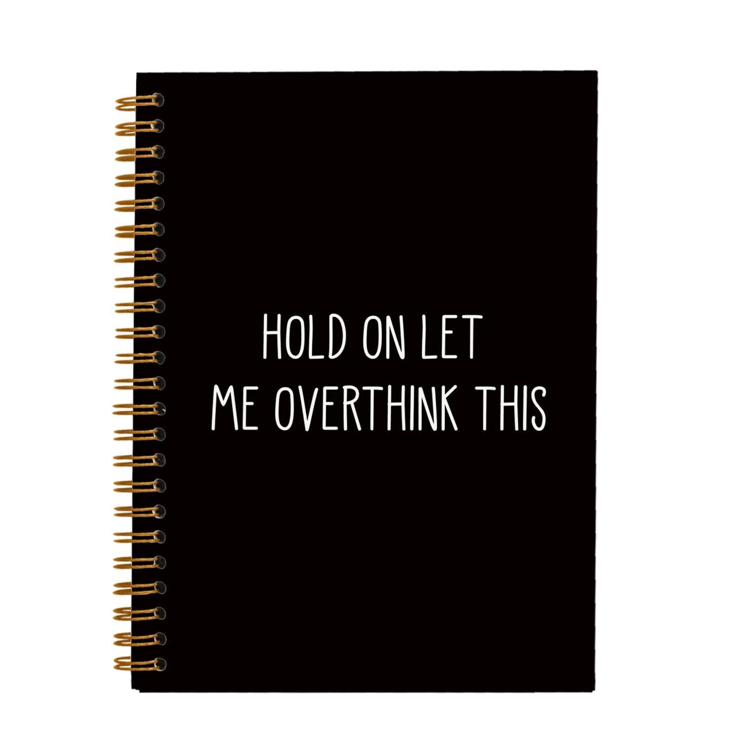 OXW Funny Office Notebooks for Work, Sarcastic Gifts, Hold On Let Me Overthink This, Funny Journal, Work Humor Gifts, Office Supplies for Desk, College Ruled Hardcover Spiral Notebook 5.5 x 8.3