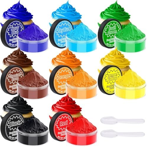 Amazon.com: Food Coloring Powder - 8 Vibrant Colors High Concentrated ...
