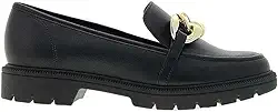 Sapato Mocassim Feminino Beira Rio Com Corrente Preto