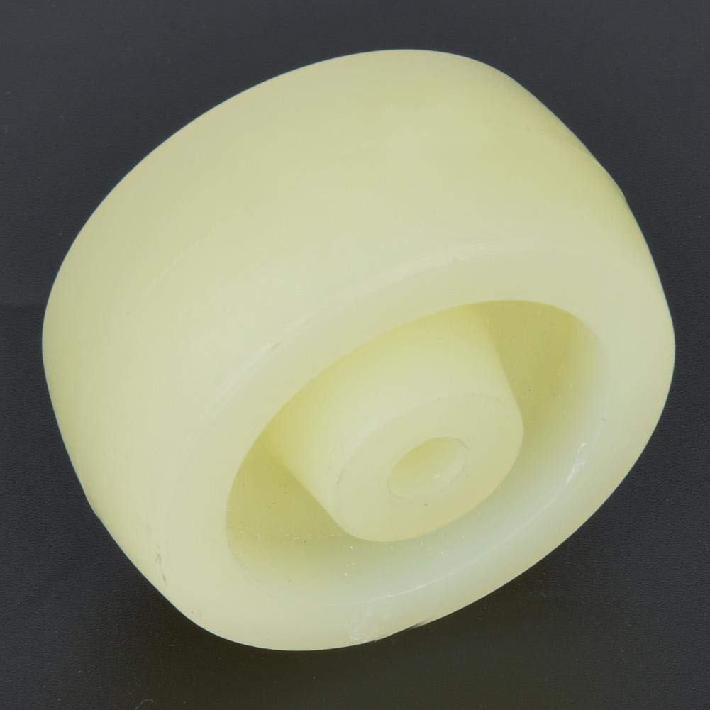 10Pcs 2.5Inch White Nylon Wheel Round Pulley Caster Roller 25kg Maximum Load Nylon Wheel