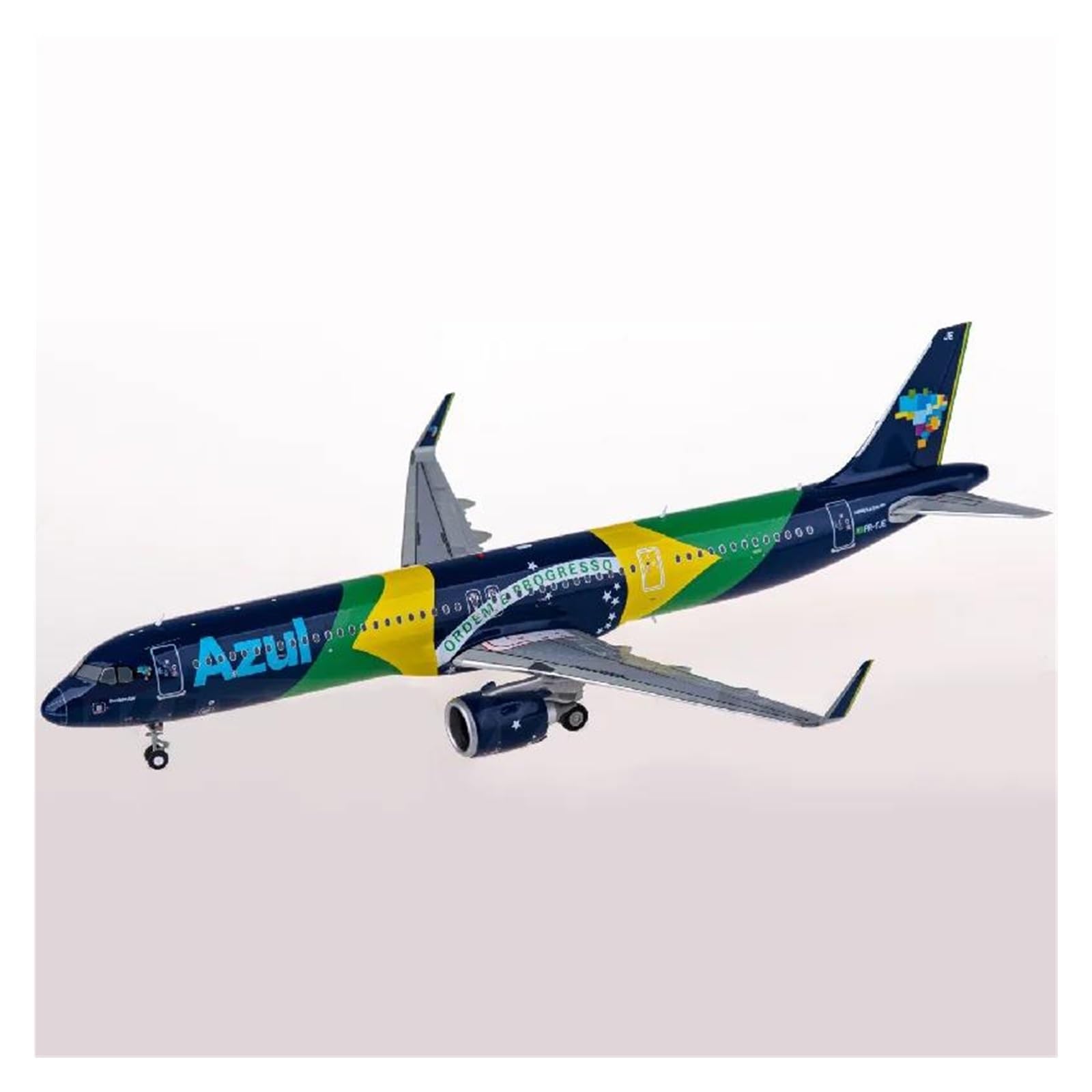 Modello in Piccola Scala Aerei 1:200 per G2AZU1085 A321neo PR-YJE Fonde sotto Pressione in Metallo Bilancia Aerei Souvenir Modello di Aviazione Kit di Costruzione di Modello