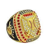Discount Sports Rings Home Plate League Championship Ring, Premium Softball Baseball Ring/Assorted Colors/Team Awards/Tournament Rings (Champion, Gold)