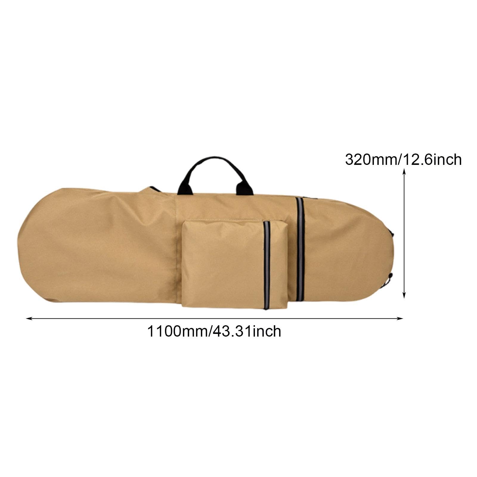 Fenteer Sac de Protection pour Skateboard Longboard Poche Résistante à l'eau en Oxford avec Bretelles Réglables Adapté Aux Planches Cruiser
