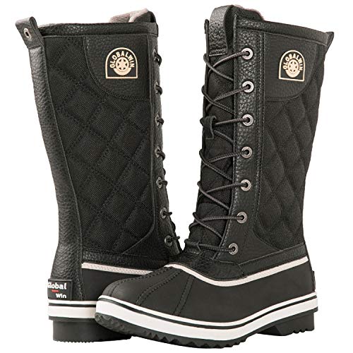 GLOBALWIN Women's Mid Calf Winter Snow Boots