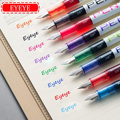 Eyeye FP10F 8 Piece Disposable Fountain Pens thumb #1