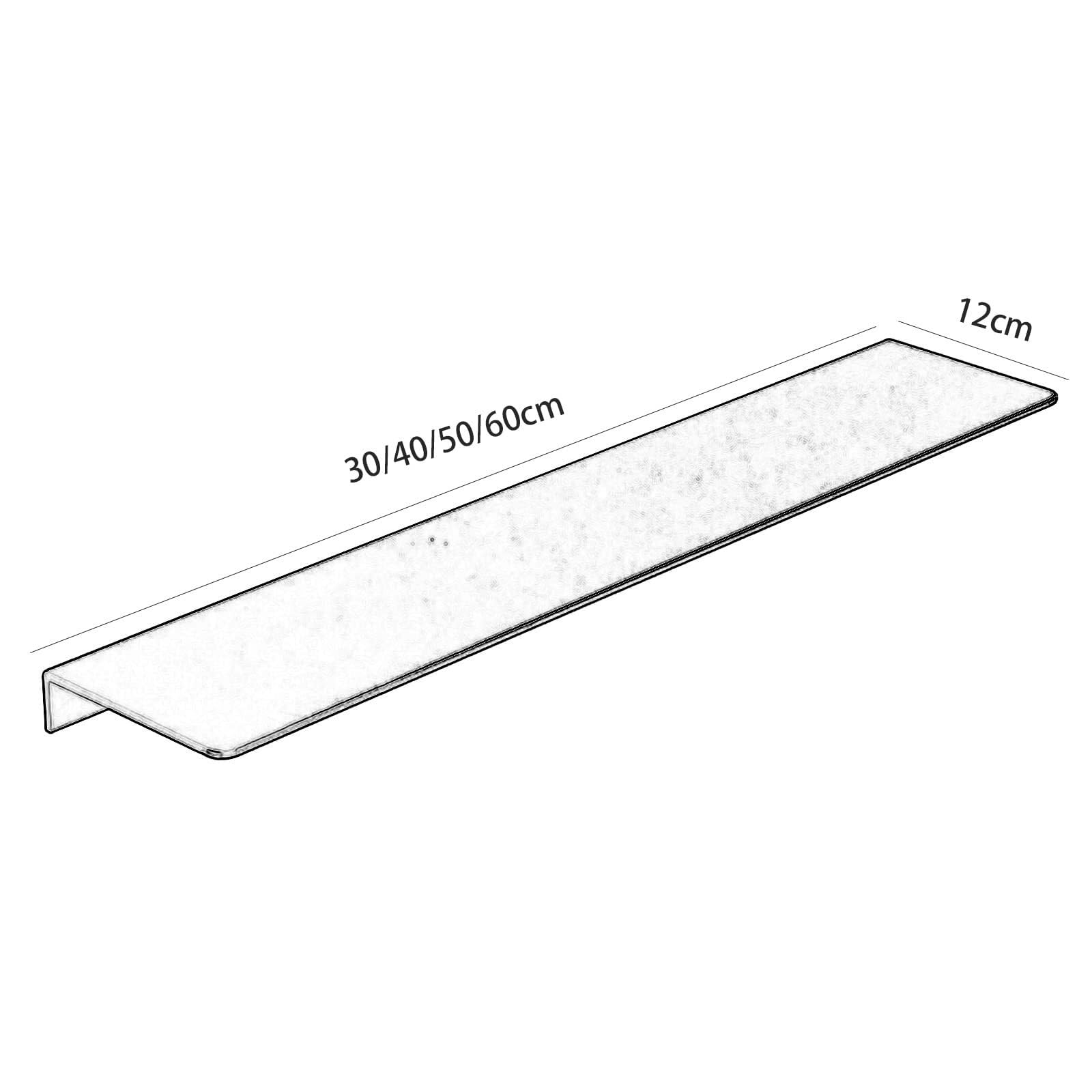 Naścienny stojak na przyprawy na zioła aluminiowy wiszący organizer kuchenny rozwiązanie do przechowywania (60 cm biały) nowoczesny design oszczędność miejsca, idealny dla domowych kucharzy
